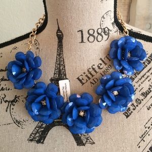 Cobalt Blue Bloom Necklace